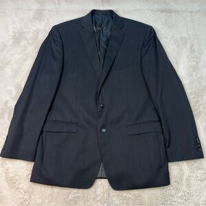 Calvin Klein Wool Blazer Sport Coat Double Button Vented Notch Mens 44L